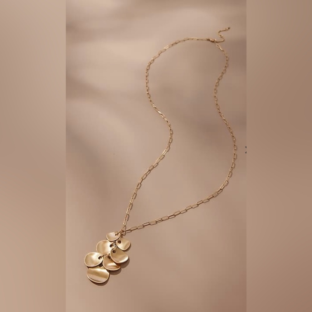J. Jill brushed metal cluster Necklace